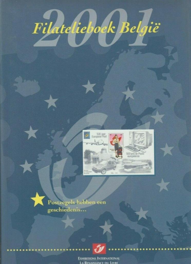 Année 2001 : Filatelieboek (avec timbres - faciale +/- 32€), Ophalen of Verzenden