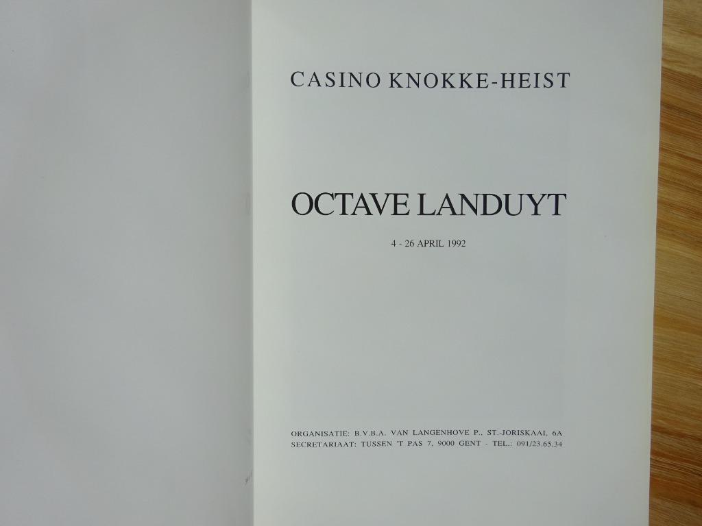 Octave Landuyt, 1992 Casino Knokke, Ophalen of Verzenden, Zo goed als nieuw, Schilder- en Tekenkunst