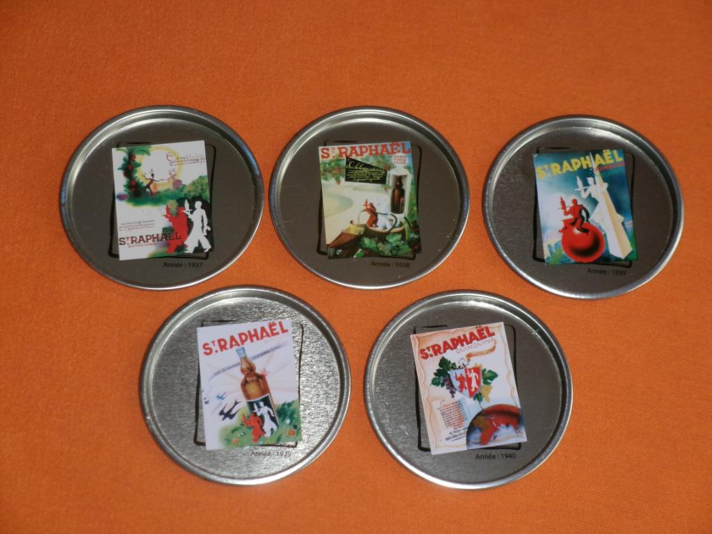 5 SOUS - VERRES " ST RAPHAEL ", Enlèvement ou Envoi