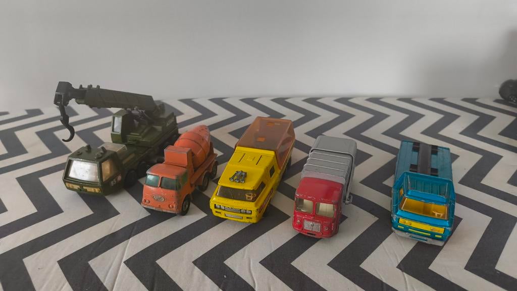 Lotje oude matchbox autootjes, Enlèvement, Utilisé, Autres types, Matchbox