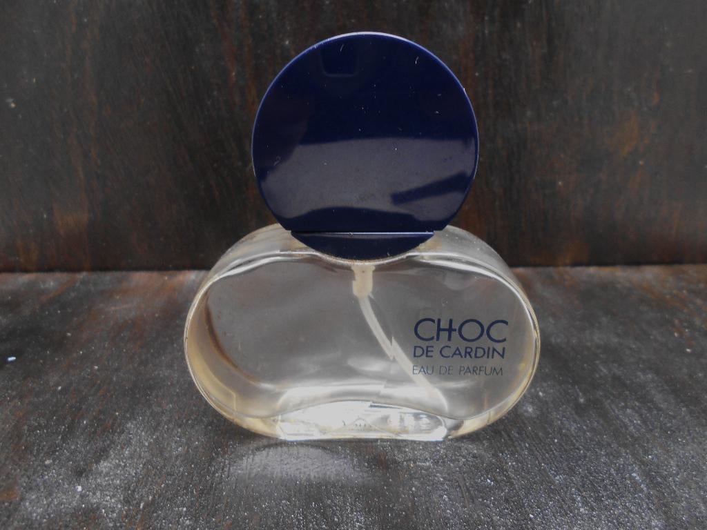 ancien flacon parfum vide Choc  de Cardin eau de parfum, Enlèvement ou Envoi, Utilisé, Bouteille de parfum