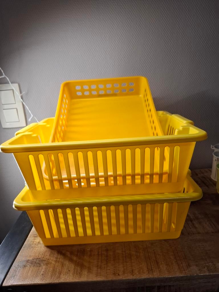 Set van 3 zeer stevige opbergmanden, Huis en Inrichting, Woonaccessoires | Schalen en Manden