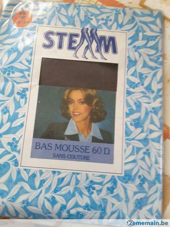 bas mousse gris 60 den. taille 2  - 37/38, Enlèvement ou Envoi, Neuf, Gris