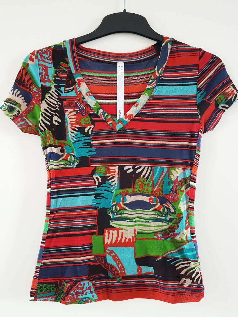 IPSE GAZEBO - Jolie blouse vert/bleu/rouge - T.3, IPSE GAZEBO, Enlèvement ou Envoi, Porté, Taille 38/40 (M)