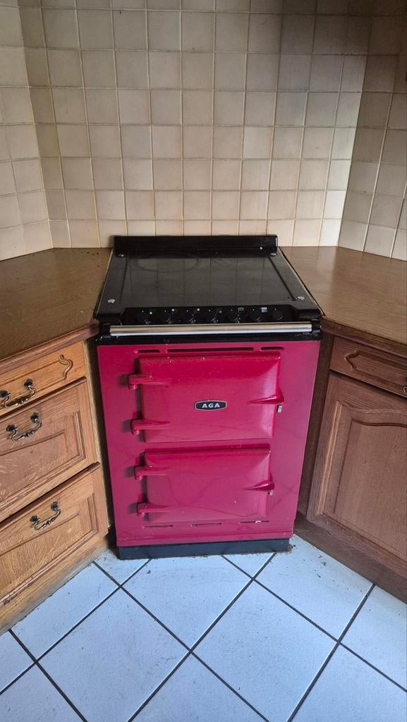 Aga four two keramisch (volledig elektrisch), Ophalen of Verzenden, Zo goed als nieuw, Hete lucht, Keramisch