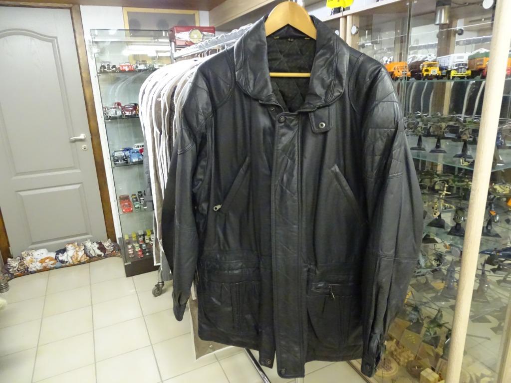 veste cuir homme, Enlèvement, Comme neuf, Taille 52/54 (L), Noir
