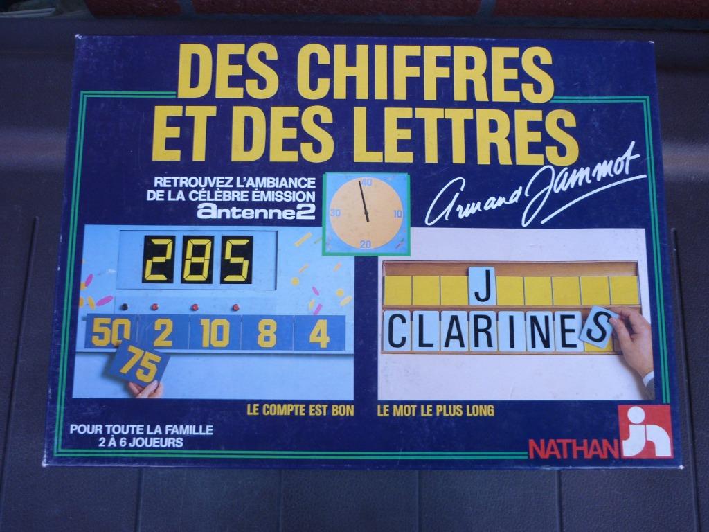 Jeu de société - Des chiffres et des lettres - Nathan, Trois ou quatre joueurs, Enlèvement ou Envoi, Utilisé, Nathan