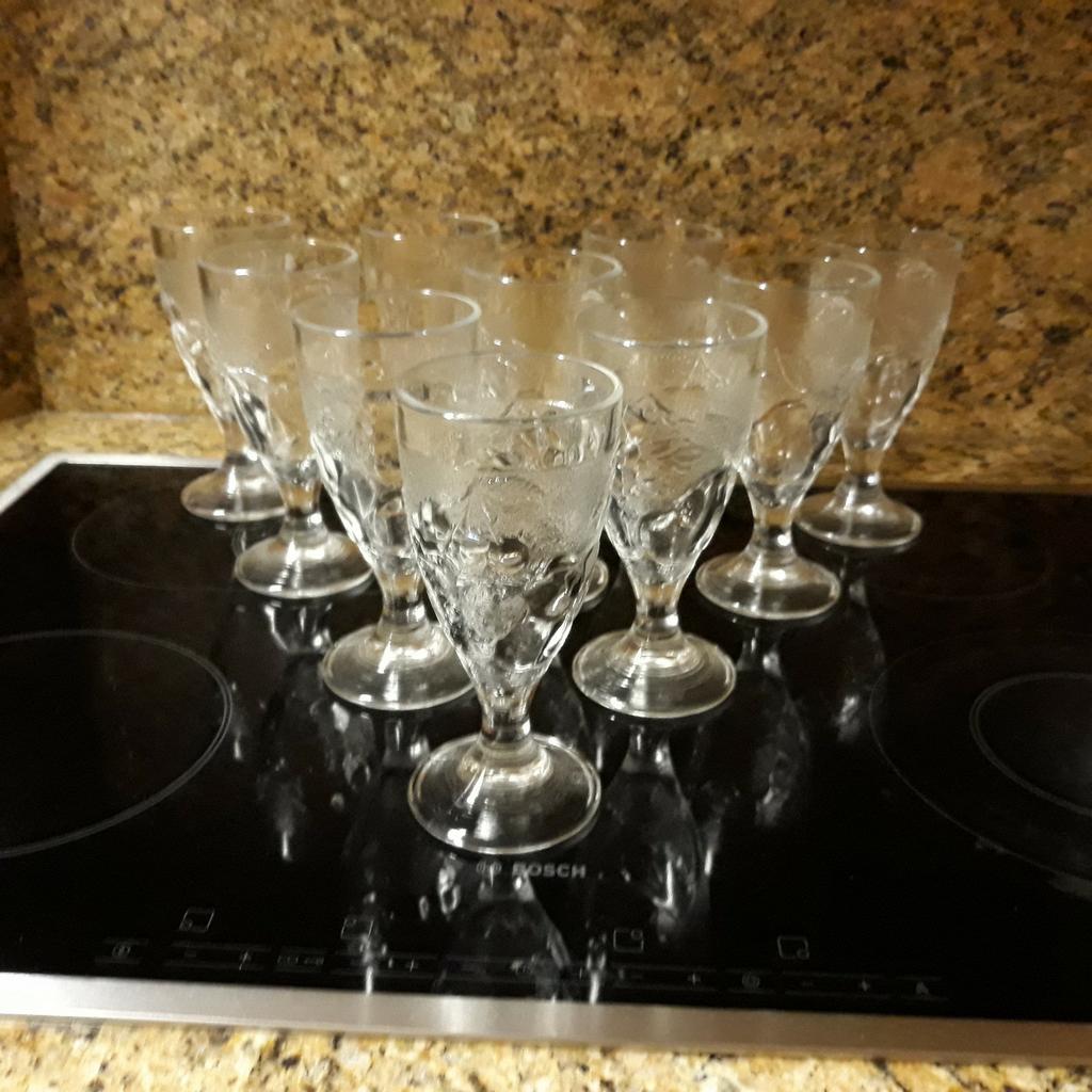 10 Sangria of dessertglazen, Ophalen of Verzenden, Zo goed als nieuw