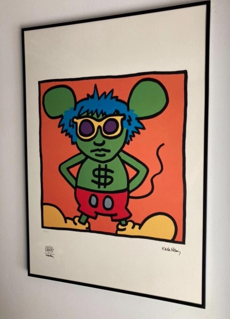 Keith Haring : lithographie 50 par 70., Antiquités & Art, Art | Lithographies & Sérigraphies, Enlèvement ou Envoi