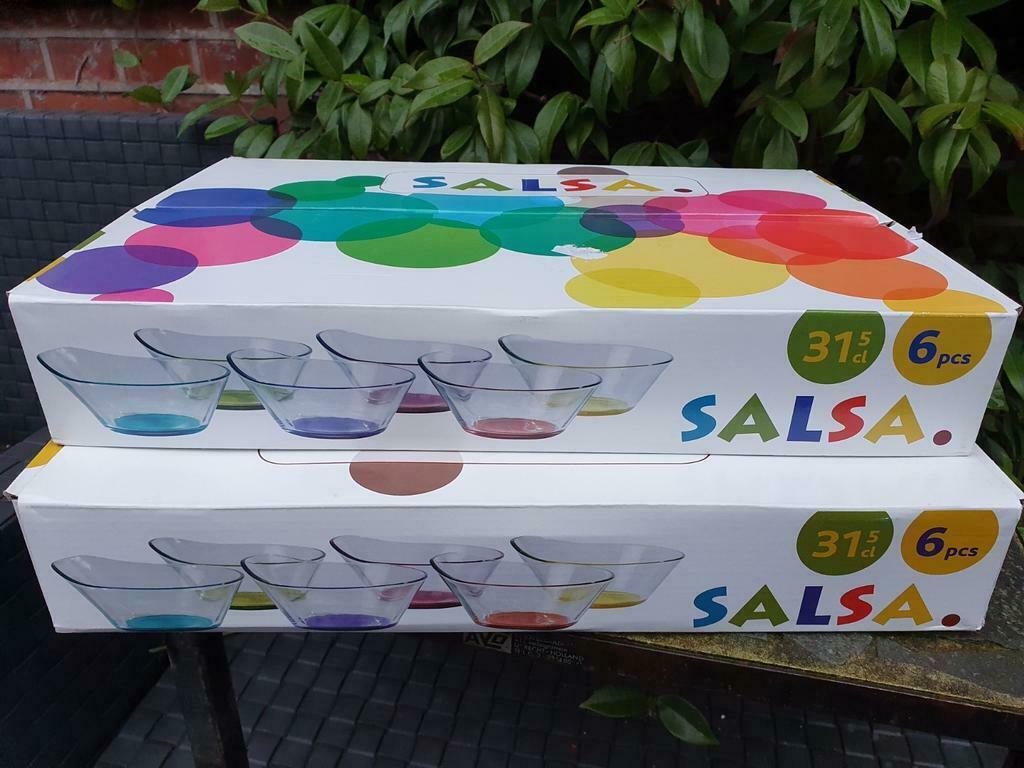 LAV, 12 glazen schaaltjes, gekleurde bodem, Maison & Meubles, Cuisine | Vaisselle, Comme neuf, Enlèvement ou Envoi