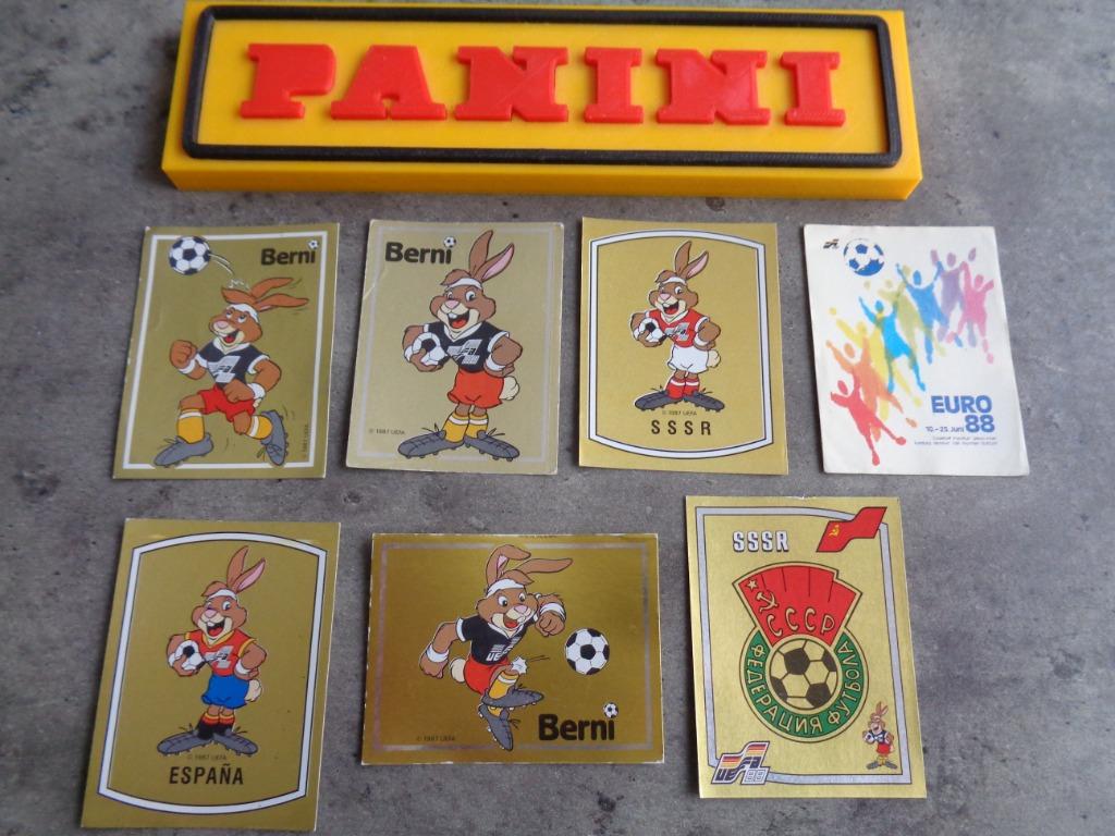 AUTOCOLLANTS DE FOOTBALL PANINI EURO 88 EMBLÈMES CE 7X BADGE, Enlèvement ou Envoi