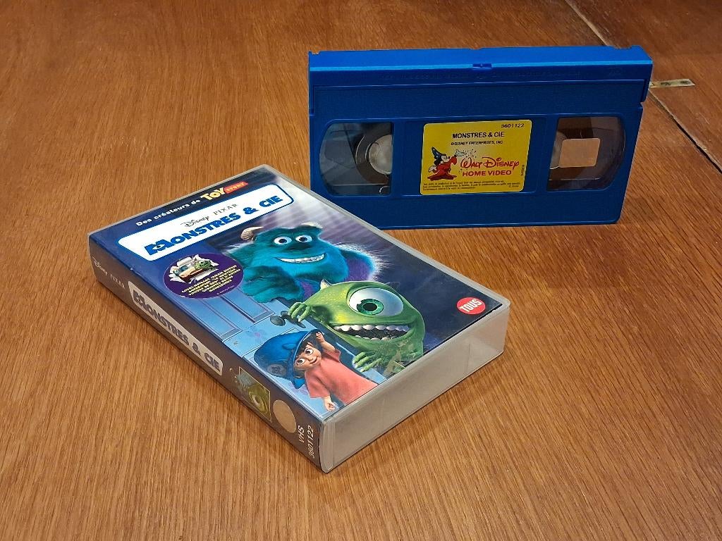 Vhs Disney Monstres & Cie, Dessin animé, Tous les âges, Comme neuf, Enlèvement