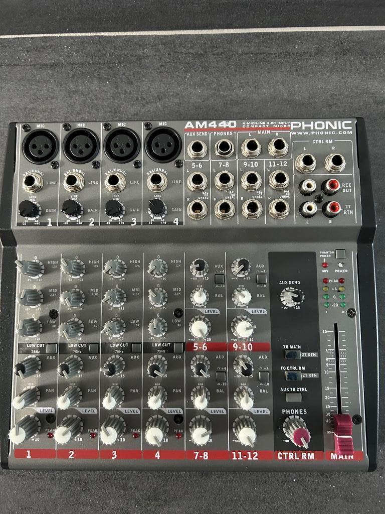 Phonic AM440, Muziek en Instrumenten, Ophalen, Zo goed als nieuw, 5 tot 10 kanalen