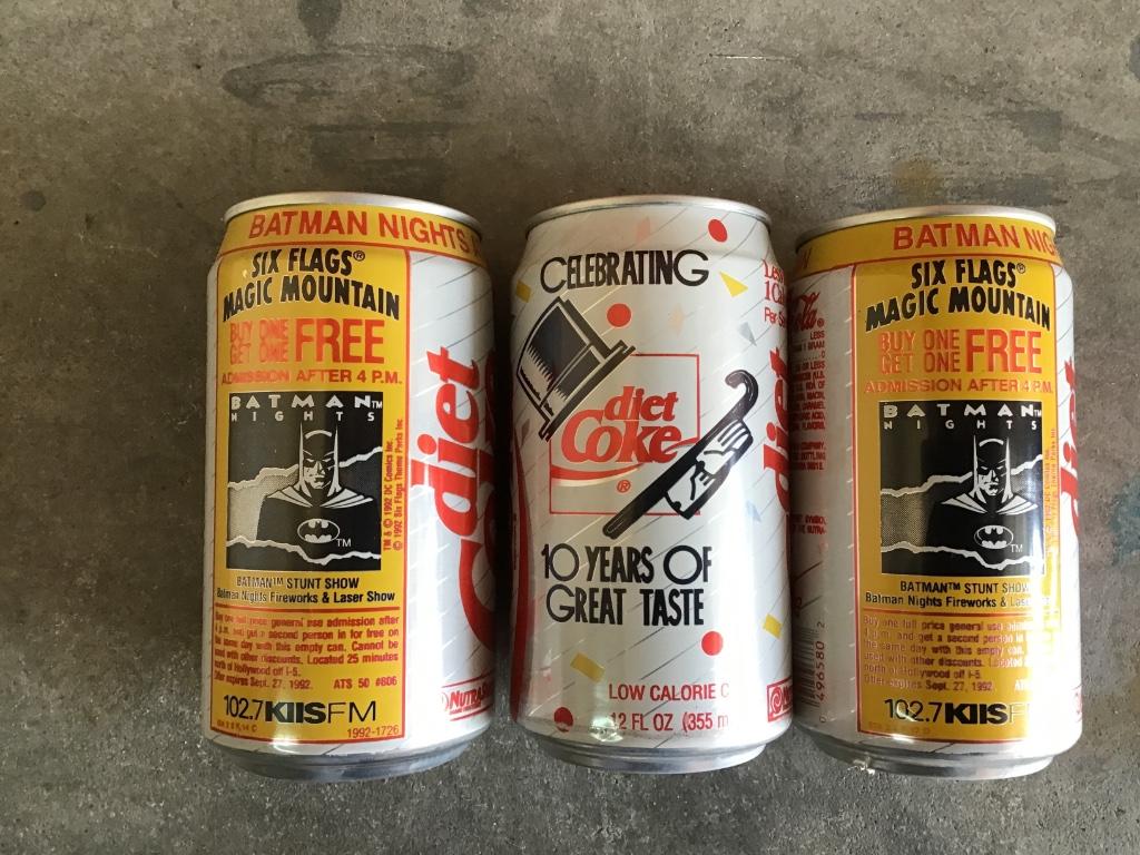 Coca-Cola blikjes usa diet coke 6 st, Ophalen of Verzenden, Gebruikt, Verpakking