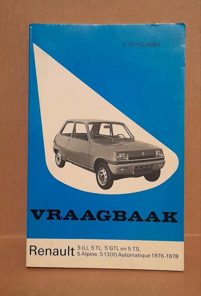 Vraagbaak Renault 5, Auto diversen, Handleidingen en Instructieboekjes, Ophalen of Verzenden