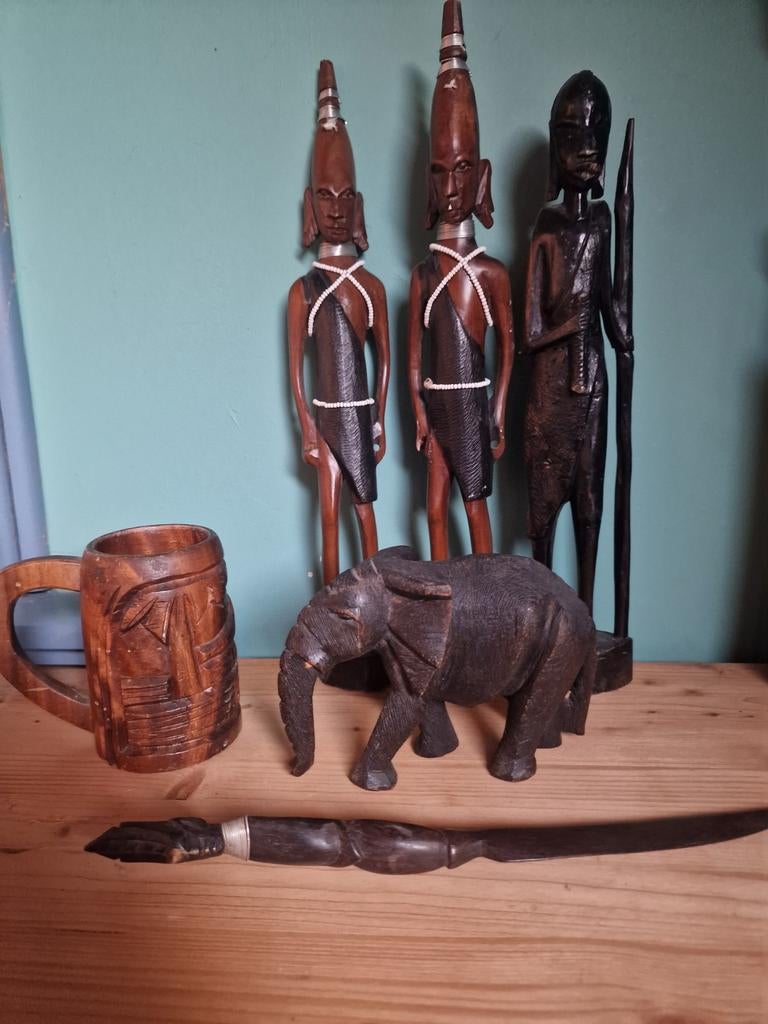Vieilles statues et sculptures en bois, Antiquités & Art, Enlèvement ou Envoi