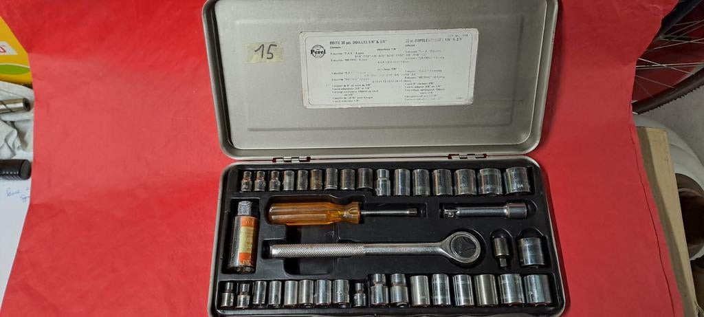 doppendozen1/4 metrisch en inch, Ophalen of Verzenden, Zo goed als nieuw