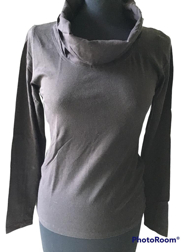 Thelma&Louise donkerbruine longsleeve mt 38, Maat 38/40 (M), Bruin, Ophalen of Verzenden, Zo goed als nieuw