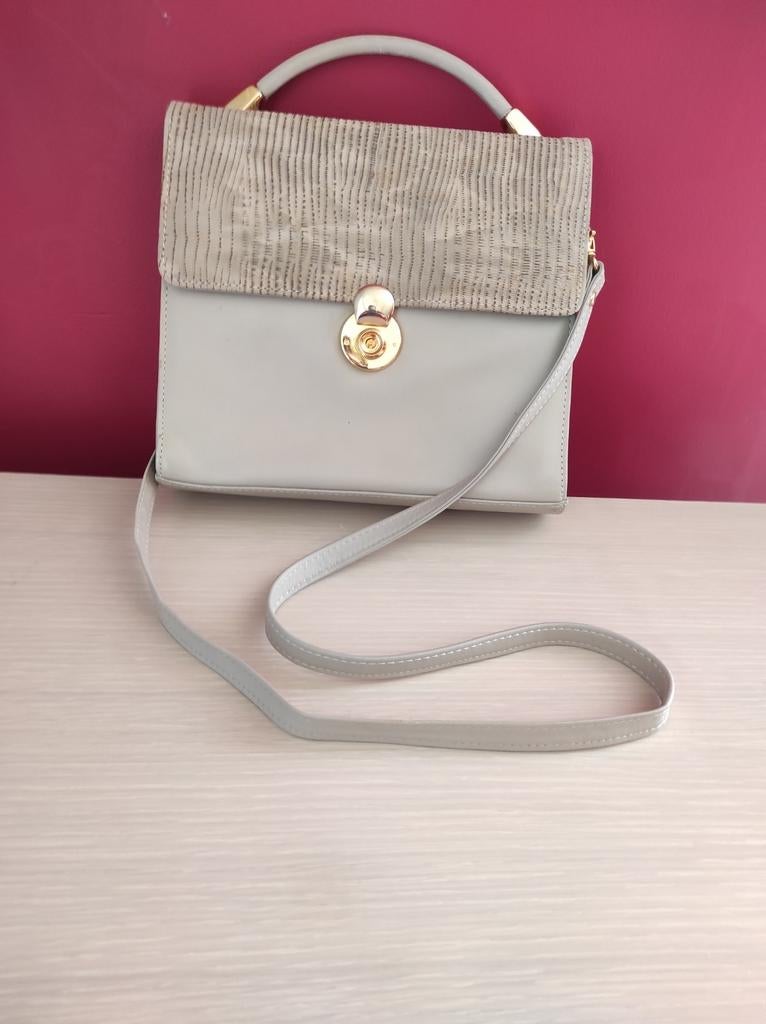 Sac beige en cuir, Comme neuf, Beige