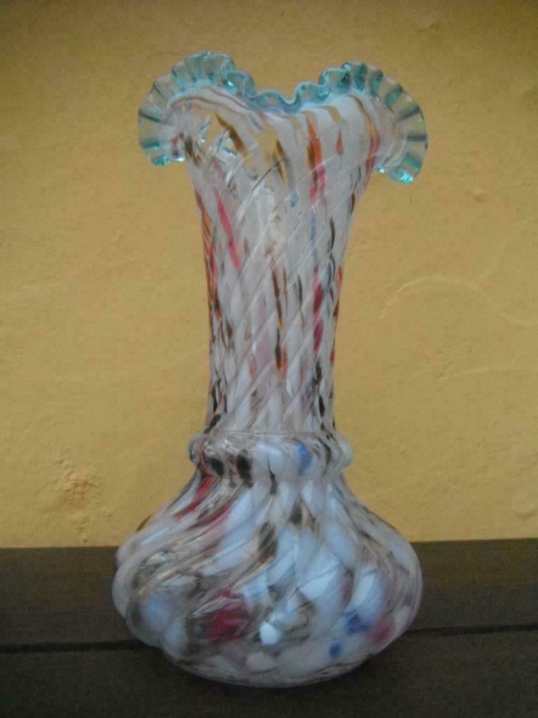 Ancien vase Clichy à collerette fin 19 ième, Enlèvement ou Envoi