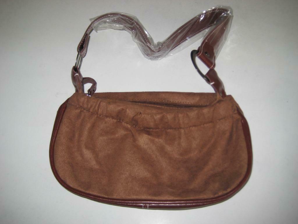 kleine handtas camel alcantara stof, Handtassen en Accessoires, Tassen | Damestassen, Ophalen of Verzenden, Zo goed als nieuw