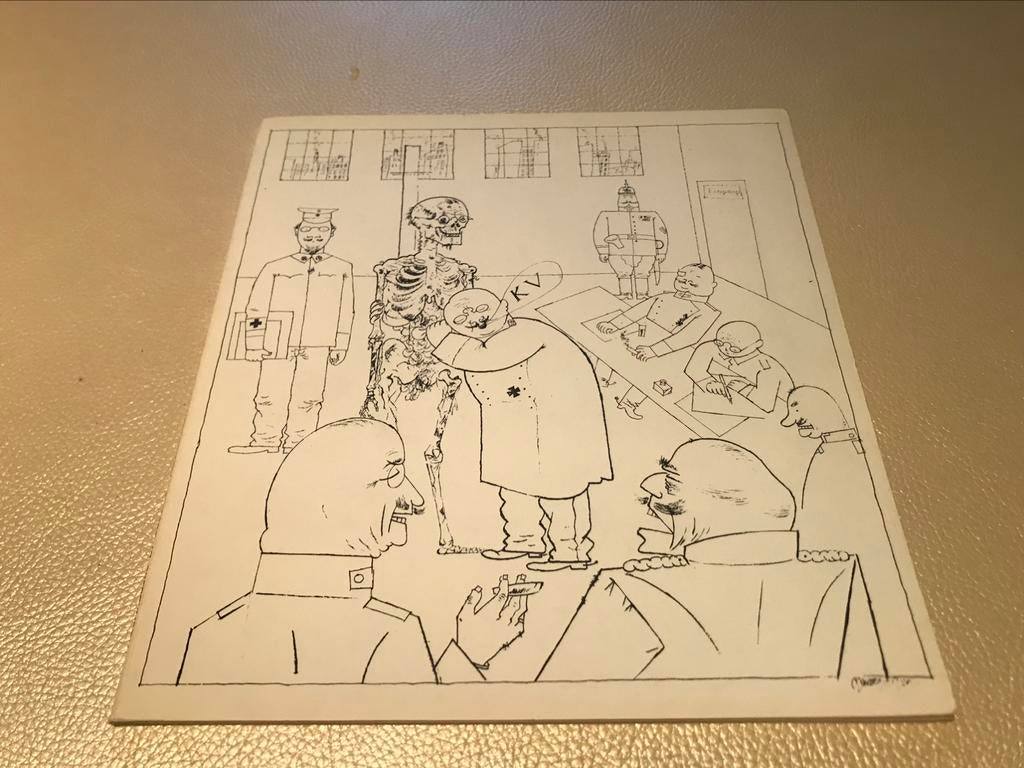 George Grosz tekeningen Dada 40pag, Ophalen of Verzenden, Zo goed als nieuw, Schilder- en Tekenkunst