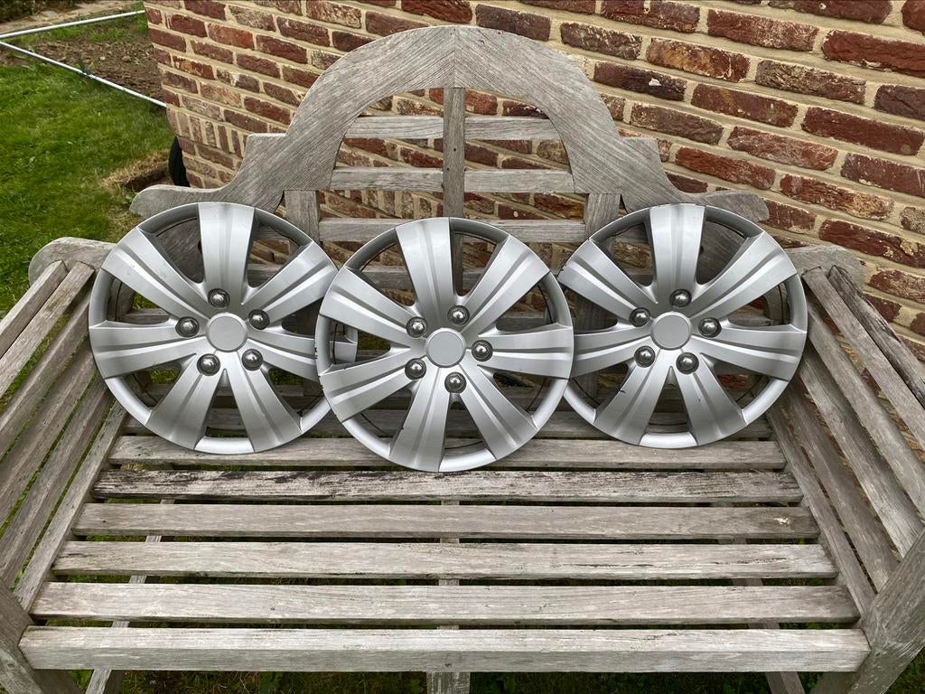 3 wieldoppen 15”, Ophalen of Verzenden, Gebruikt