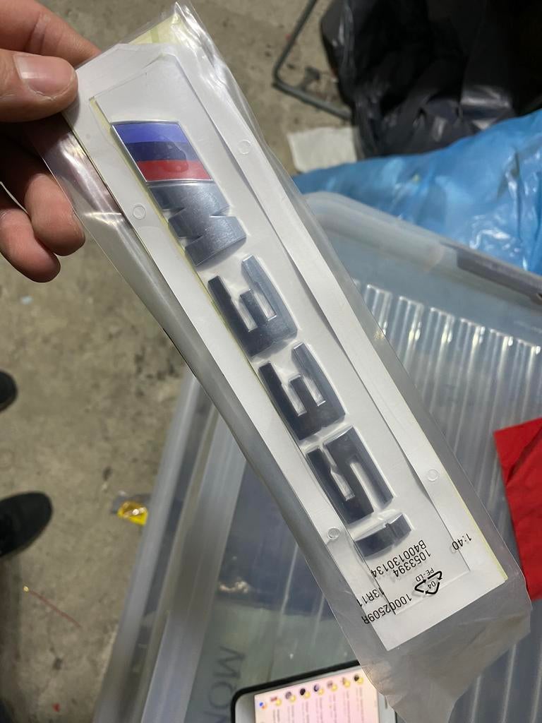 Bmw logo M lettering