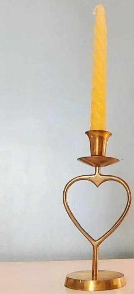 Chandelier en cuivre en forme de cœur, Enlèvement ou Envoi, Chandelier