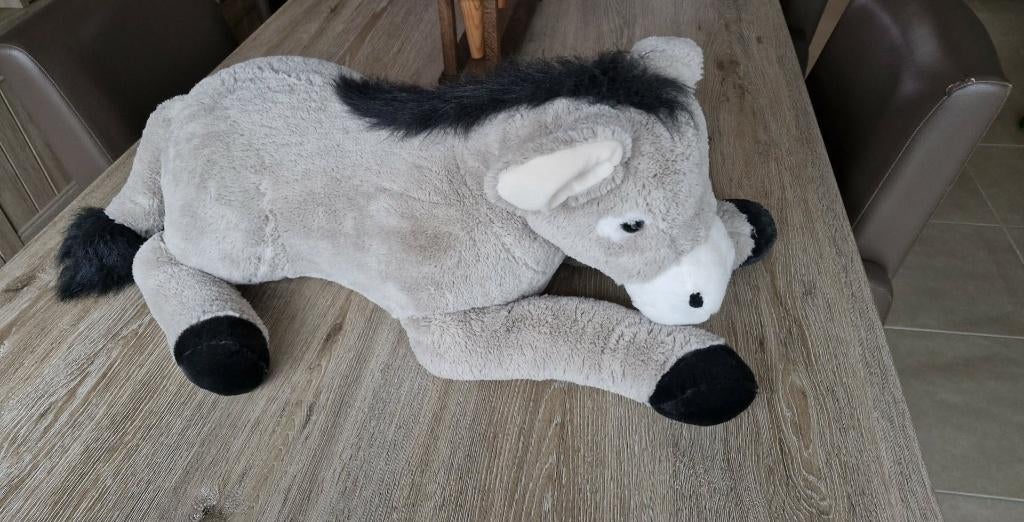 maxi knuffel ezel, Enfants & Bébés, Jouets | Peluches, Enlèvement ou Envoi, Comme neuf, Cheval