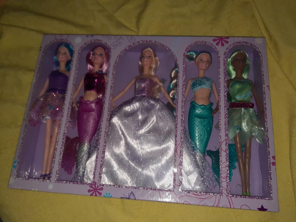 Poupée Sirènes lot de 5 pièces Neuf, Enlèvement, Neuf