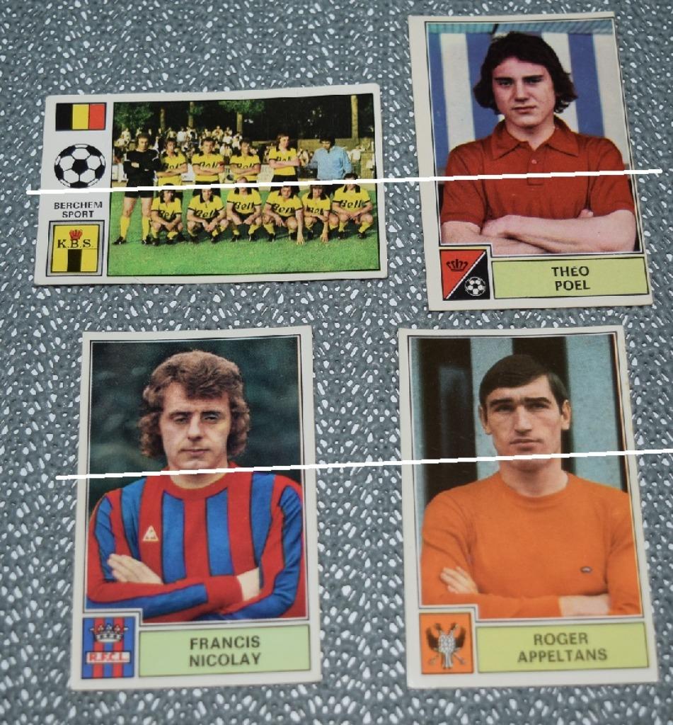 Panini/Football 1972 - 73/lot de 6 autocollants, Collections, Envoi, Utilisé, Affiche, Image ou Autocollant