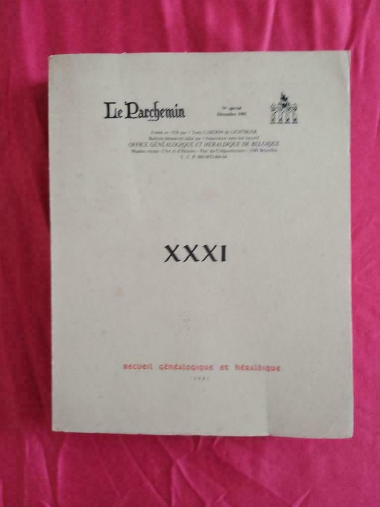 Le Parchemin Recueil généalogique et héraldique Numéro 31, Enlèvement ou Envoi, 20e siècle ou après, Utilisé