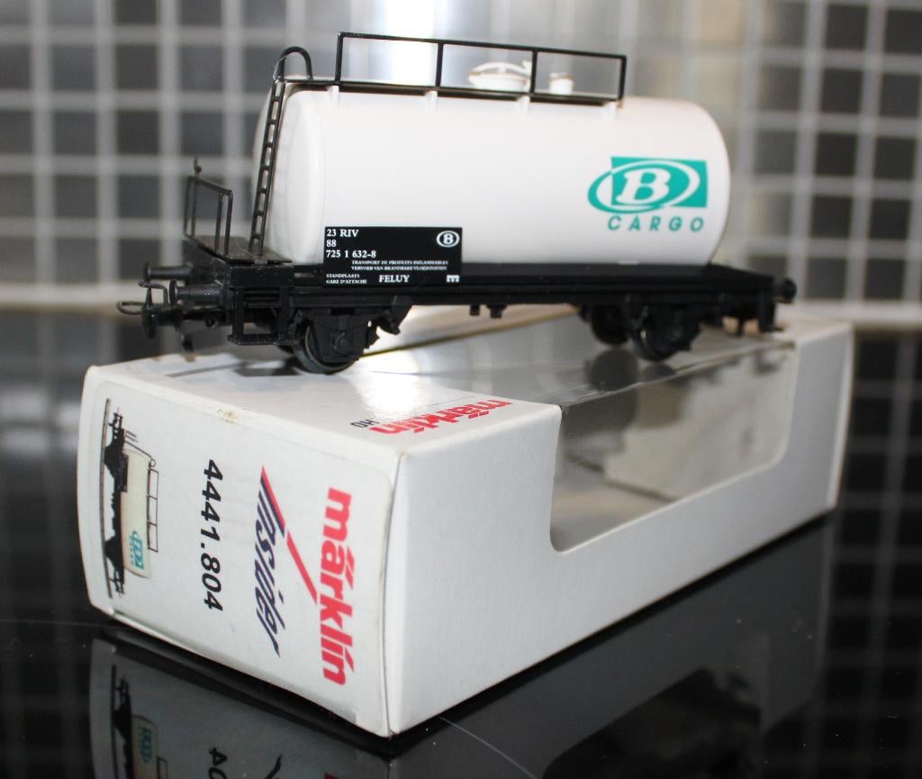 Wagon Marklin 4441.804 "B Cargo" HO à l'état comme neuf., Enlèvement ou Envoi, Comme neuf, Wagon, Märklin