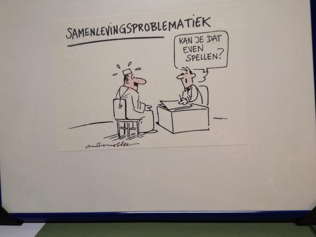 Tekening van A. Nollet: Samenlevingsprobematirek., Enlèvement