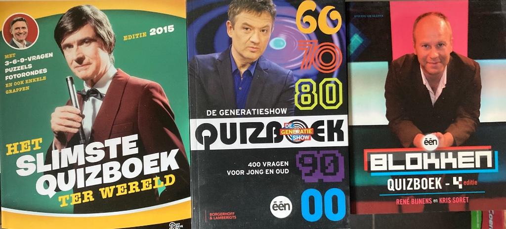 Quizboek €2/stuk (€5 voor de 3 samen), Ophalen of Verzenden, Zo goed als nieuw, Overige onderwerpen