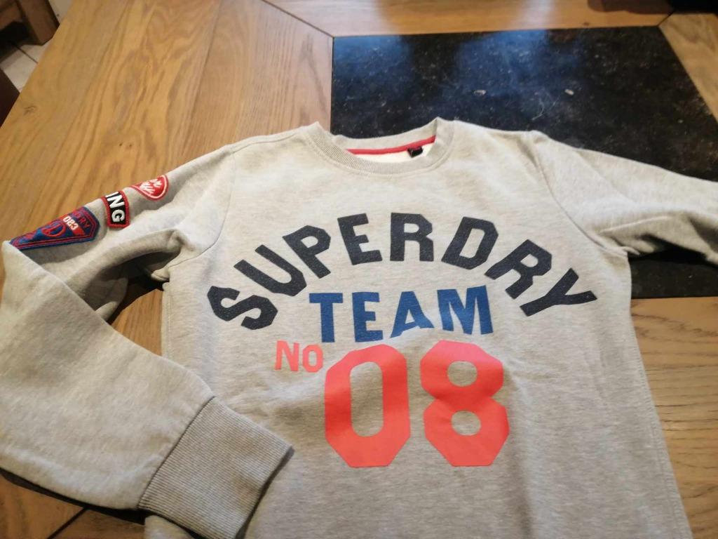 TRUI GRIJS MERK SUPERDRY – MAAT XS, Ophalen of Verzenden, Grijs, Gedragen, Maat 46 (S) of kleiner