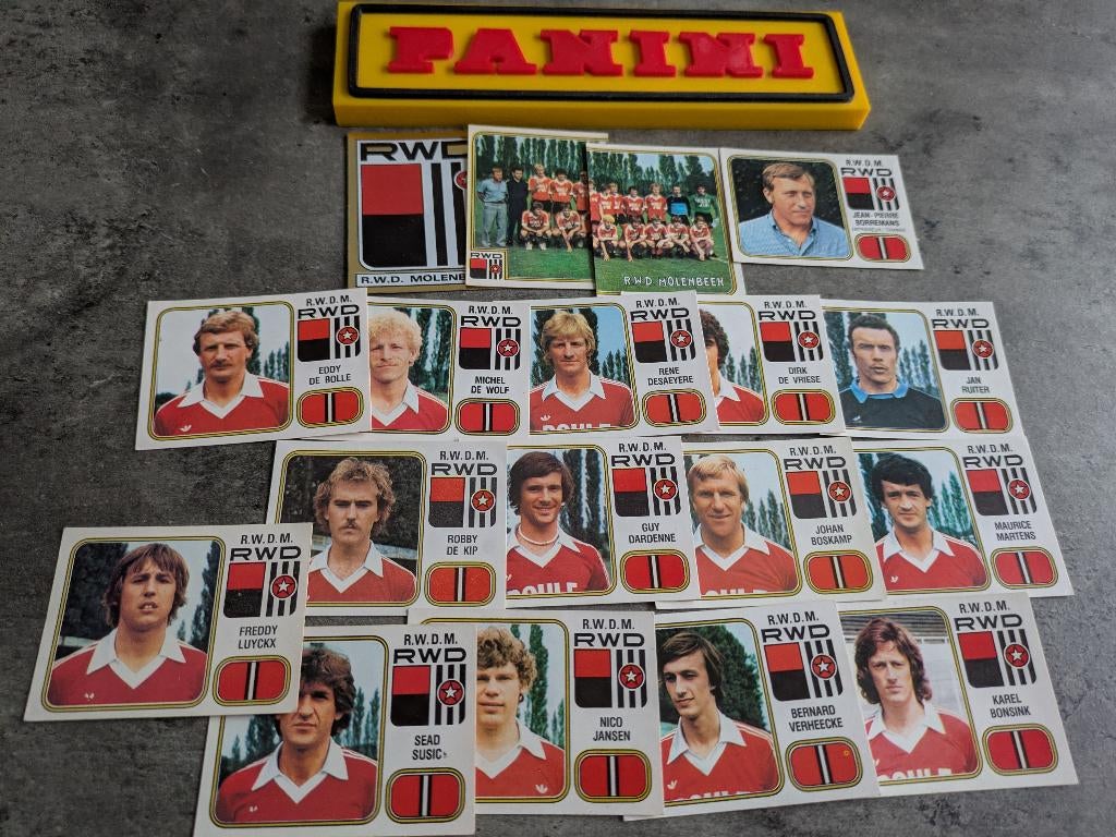 PANINI FOOTBALL 81 RWDM MOLENBEEK 18 STICKERS 1981 vpetbal, Verzenden, Zo goed als nieuw