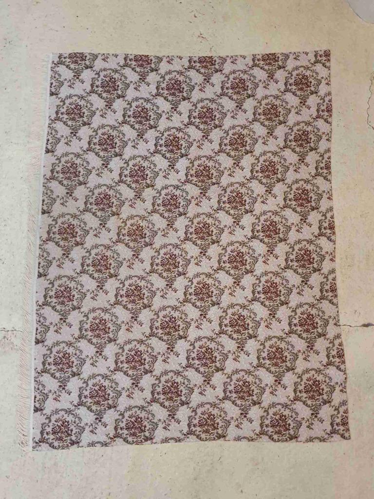 couvre-lit à motif floral ancien grand foulard 180/135 cm, Enlèvement ou Envoi, Utilisé