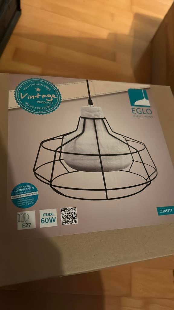 2 keer eglo hanglamp (nieuw in doos), Enlèvement, Neuf, Métal