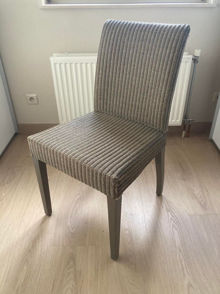 Set van 6x degelijke William Winston rieten stoelen, Huis en Inrichting, Ophalen, Gebruikt, Overige kleuren, Riet of Rotan