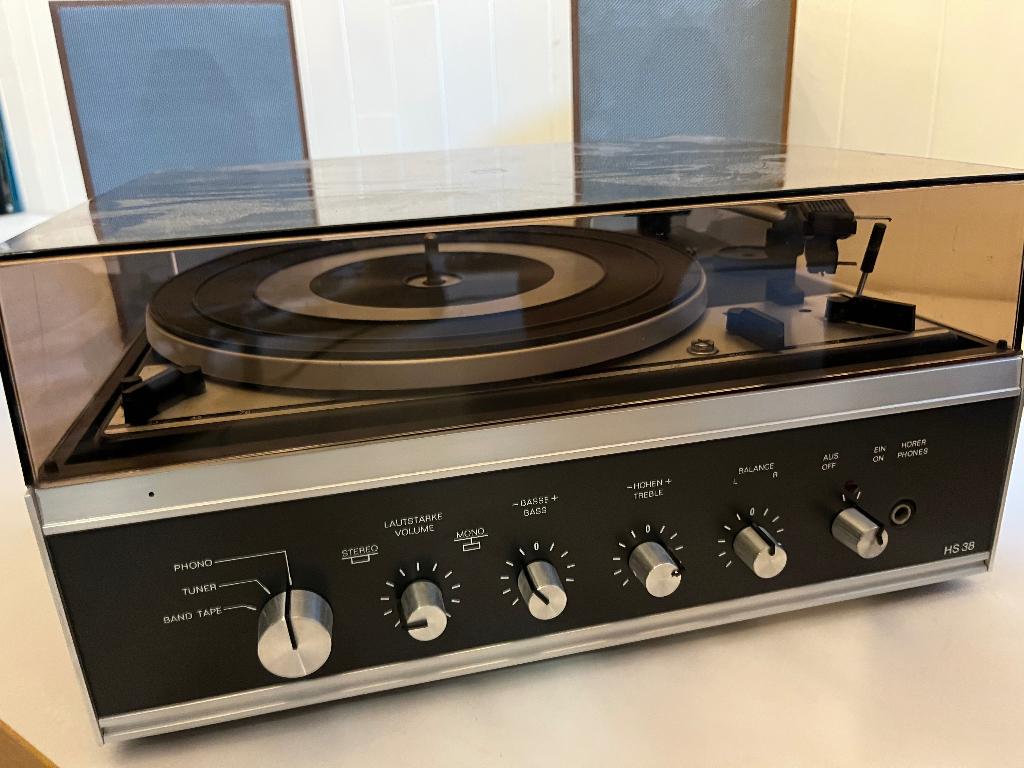 Dual HS 38 platenspeler met versterker en luidsprekers, Ophalen, Gebruikt, Platenspeler, Dual