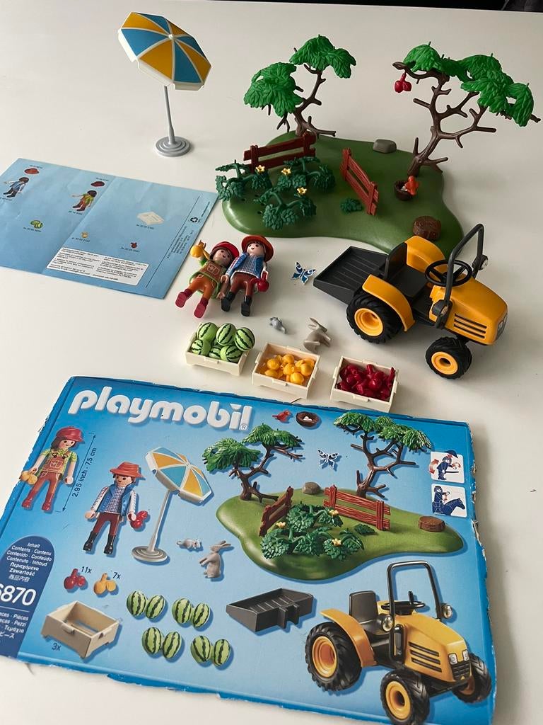 Playmobil 6870 boomgaard appelpluk compleet, Gebruikt, Complete set
