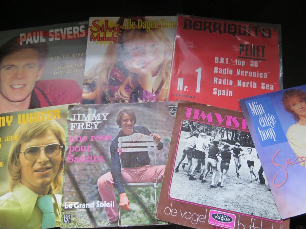 LOT 25 x 7" VINYL - VLAAMSE-POP 45 RPM, Cd's en Dvd's, Ophalen of Verzenden, Gebruikt, Overige formaten, Pop