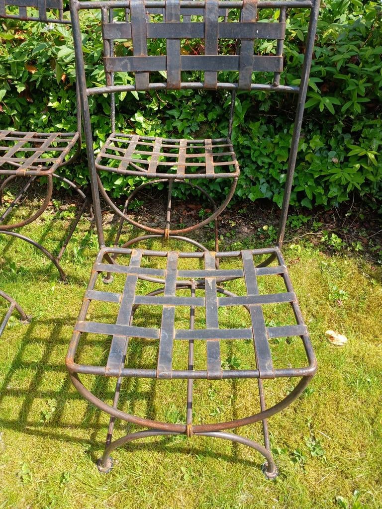6 tuinstoelen, Tuin en Terras, Ophalen, Gebruikt