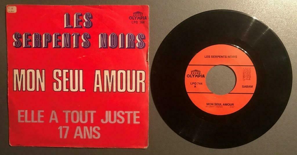 Vinyle de Les serpents noirs -, CD & DVD, Enlèvement ou Envoi, Utilisé, Autres genres, Single