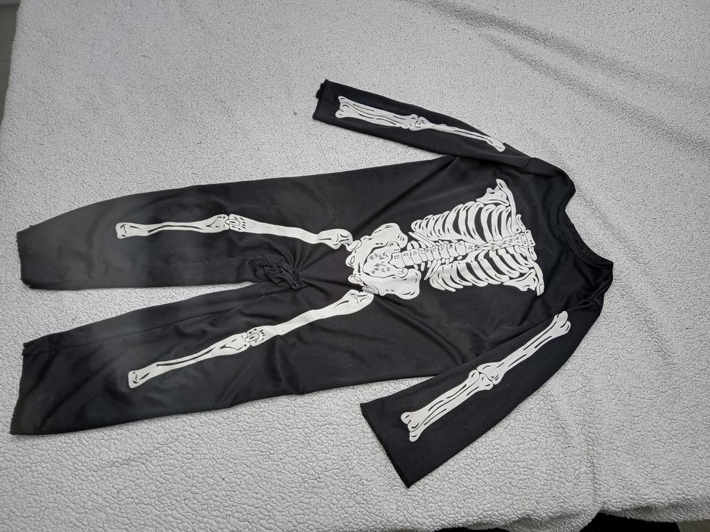 Griezelig kleding pakket, kleedje jumpsuit 2 maskers., Ophalen of Verzenden, Gebruikt