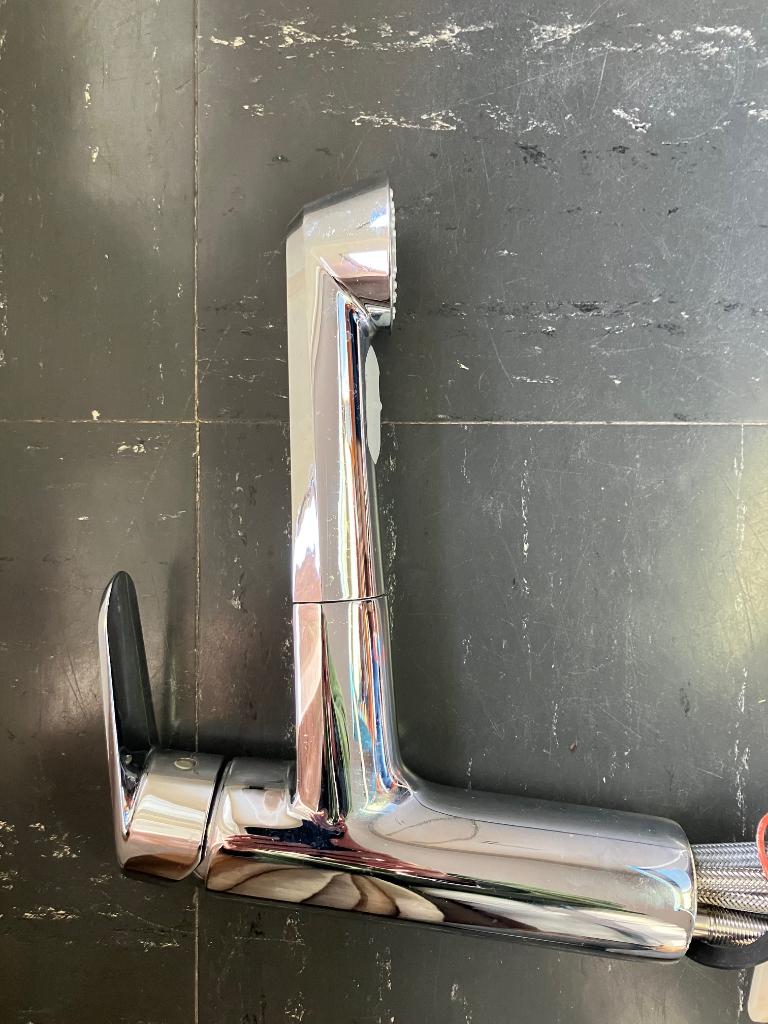 Grohe keukenmengkraan met uittrekbare sproeierkop, Ophalen, Gebruikt, Chroom, Kraan
