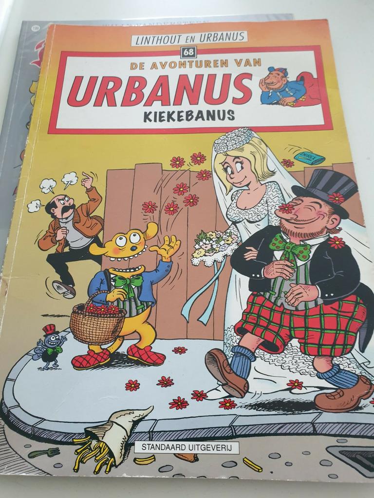 Urbanus - Kiekebanus nr 68 uit 1998 1e druk Urbanus versie, Boeken, Gelezen, Eén stripboek, Ophalen of Verzenden, Urbanus; Willy Linthout