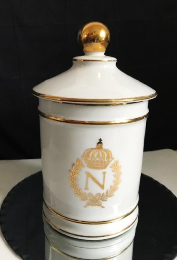 Pot apothicaire Napoléon porcelaine avec couvercle✨😎💎🎁👌, Antiquités & Art, Antiquités | Porcelaine, Enlèvement ou Envoi
